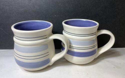 Pfaltzgraff Rio Blue Stoneware Coffee Tea Mug 10oz Set of Two - Picture 2 of 5