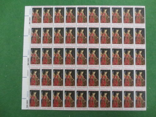 Doc Sc# 1363 Traditional Christmas Angel Gabriel 6¢ 1968 Sheet of 50 MNH - Picture 1 of 5