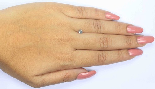 0.33 CT Natural Loose Round Shape Diamond 4.30 MM Salt And Pepper Diamond LQ5064 - Picture 6 of 8