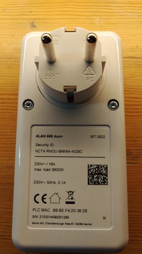2 devolo dLan 1200+ MT: 2853 + 1 Devolo dLan 550 duo+ Mt: 2622 Powerline - Bild 5 von 6