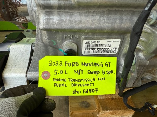 22 FORD MUSTANG GT 5.0 COYOTE ENGINE 6SP MANUAL TRANSMISSION SWAP 14k 18-22 - Picture 18 of 23
