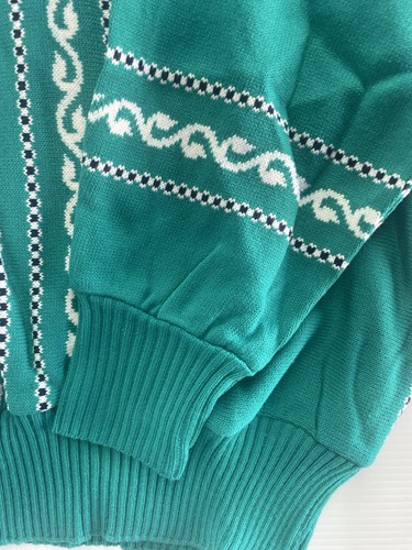 Vintage Styleknit Australia Women’s Pullover Jumper Green White Crop New Size 20 - Picture 14 of 16