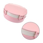  Double Layer Plastic Box Fruit Serving Plate Desserts Tray Separate Compartment