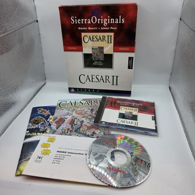 Caesar II PC Spiel 1995 | Sierra Originals CD-ROM | Big Box | getestet funktioniert