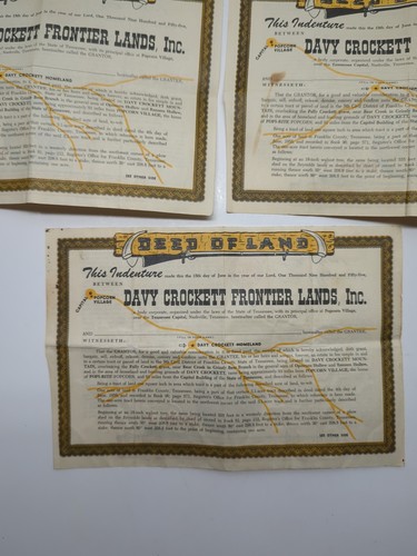 Klondike Big Inch Land Co.  Six Deeds of Land dated June 15th, 1955. Lot Of  - Picture 4 of 13