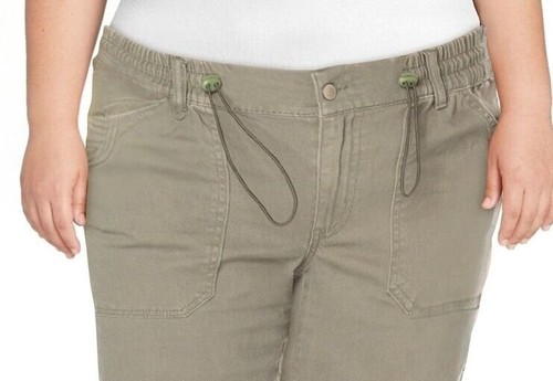 Celebrity Pink Womens Juniors Cargo Jogger Pants Dusty Olive Size XXL - Picture 2 of 9