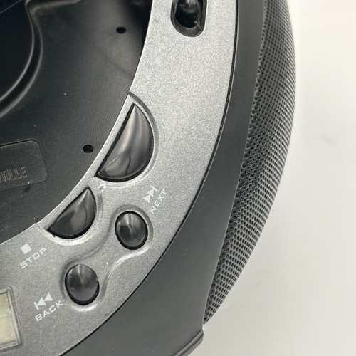 Memorex MP8806 Portable Boombox CD Player AM/FM Radio Black W Cable Tested/Works - Picture 7 of 10