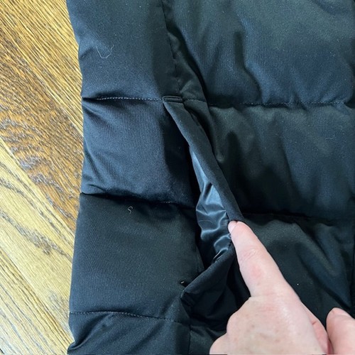 Uniqlo Feather Down Puffer Vest Mens M Black Full Zip Pockets - Picture 9 of 9