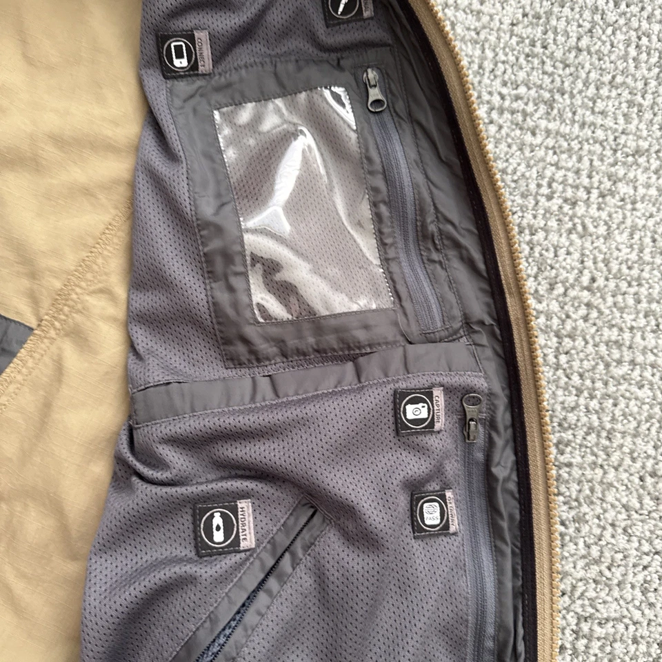 Ex Officio Men’s Small Nylon Multi-carry Vest Hiking Fishing , Brown - Image 3 of 4