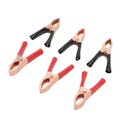 2-20pcs Voiture Alligator-Clips Pince Crocodile Batterie Test 30A Rouge/Noir - Imagen 10 de 48