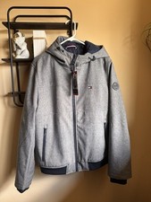 Tommy Hilfiger Softshell Hooded Heather Winter Jacket  Medium, New with tags 