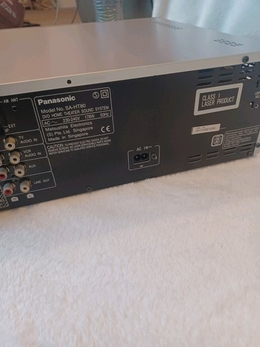 Panasonic SC HT80 DVD Home Theater impianto audio altoparlanti telecomando testato manuale - Foto 12 di 13