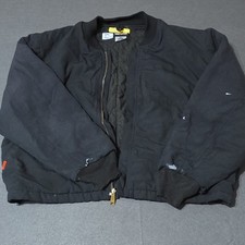 Workrite FR Insulated Black Work Jacket Men  s 2XL Cotton MPN 530NX45BK
