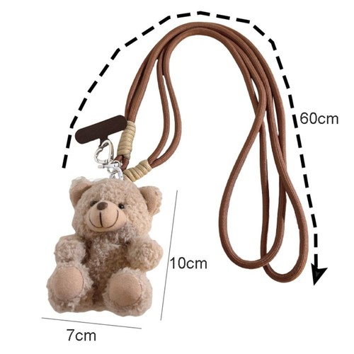 Women Fashion Phone Clip Lanyard Fuzzy Crossbody Rope Gifts - Photo 2 sur 10