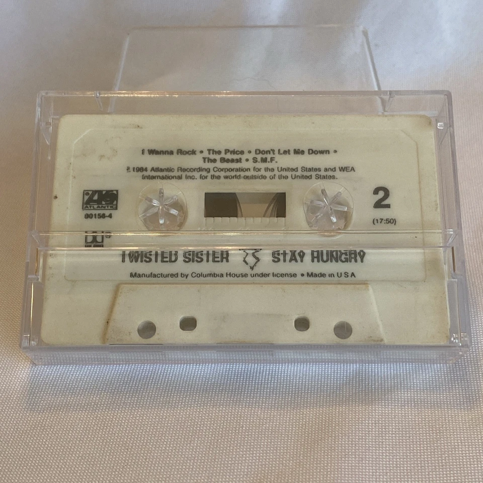 Twisted Sister - Stay Hungry - Cassette 1984 Atlantic Records - Columbia House - Image 2 of 2