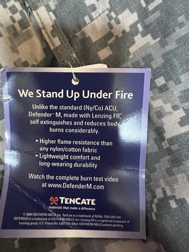 TenCate OCP Flame-Resistant Pants Men's Size Large Defender M Combat Army Camo - Picture 6 of 9
