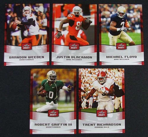 Juego completo de fútbol americano Leaf Draft 2012 (50 cartas) como nuevo - Imagen 2 de 3