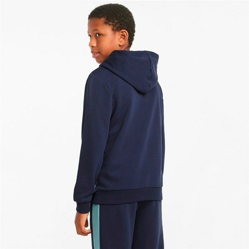 Sudadera con Capucha Niño Puma Essential Colorblock Azul oscuro - Imagen 4 de 8