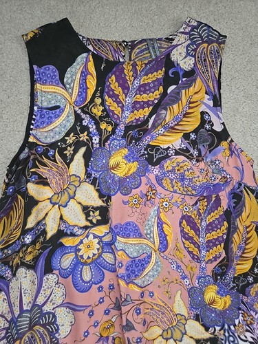 Maxi Vestido Anthropologie Alanna 2X Maxi Sin Mangas Floral Tropical $178 Venta al por menor - Imagen 7 de 16