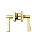 Miseno MLK3022SB Lorton Flat Bar Privacy Door Lever Set - Satin Brass