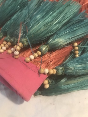 Vintage Polynesian Tahitian Hawaiian Grass Hula Skirt ( Adjustable Waist ) - Picture 5 of 15