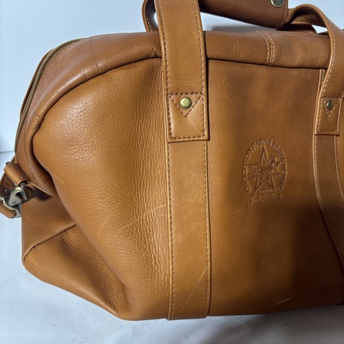 Creighton Farms Invitational Jack Nicklaus Leather Duffle Shoulder Golf Bag - Picture 3 of 10