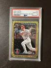 2024 Topps Mike Trout #27 Yellow Crackle Foil /50 PSA 10 GEM MT Angels