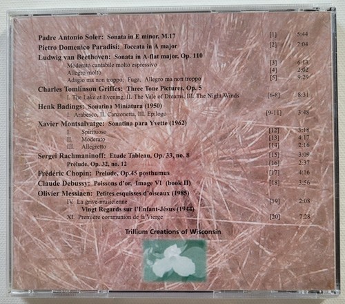 Ankie Foell - "Bloemlezing" Anthology of Piano Literature (2003) CD SEALED - Picture 2 of 2