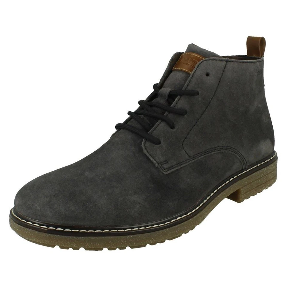 Herren Rieker Wildleder Smart Freizeit Schnürschuhe Wüste Stiefeletten - 33106 - Bild 1 von 1