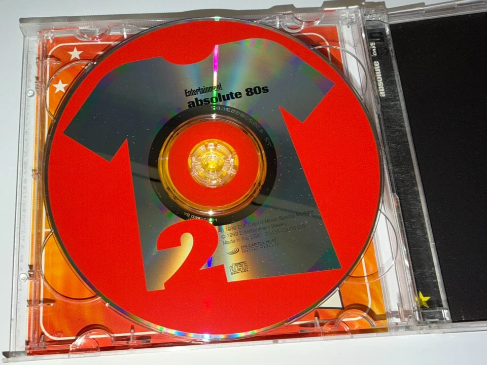 Absolute 80s CD 2-Disc Set 24 Songs 1999 EMI Entertainment Weekly Compilation - Image 3 of 4