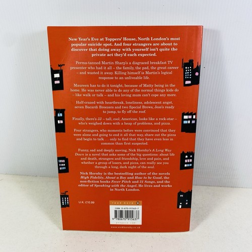 4 Lot Nick Hornby- About a Boy, A Long Way Down, Slam, High Fidelity Paperbacks - Picture 3 of 12