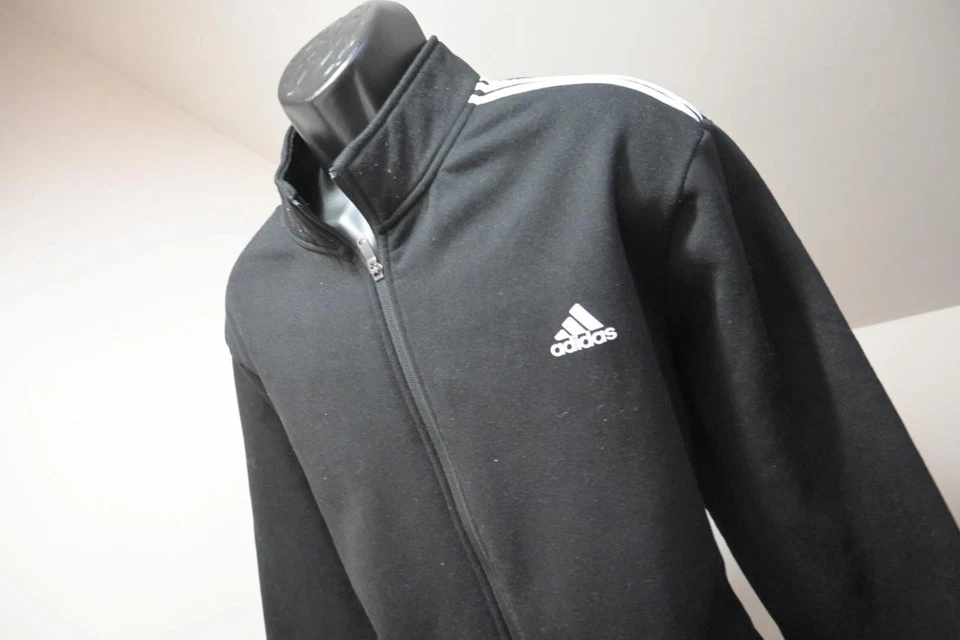 Adidas Golf Jacket Fleece Full Zip Black Long Sleeve Performance Mens Sz 2XL XXL - Image 3 of 4