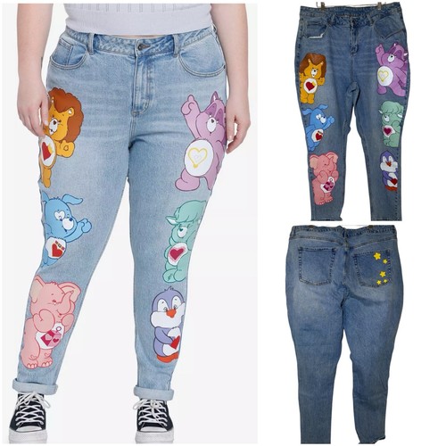 Care Bears Cousins Mom Women’s Jeans Light Blue Denim Size Plus 20