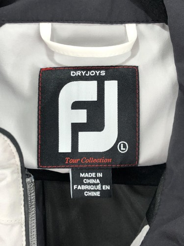 FootJoy DryJoys Tour Pullover Herren Large grau schwarz Kurzarm Half Zip Golf - Bild 12 von 21