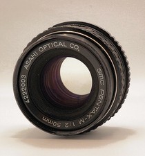 PENTAX SMC Pentax-M 50mm f/2 MF Lens Asahi Optical Co. K1000 Bayonet Mounts