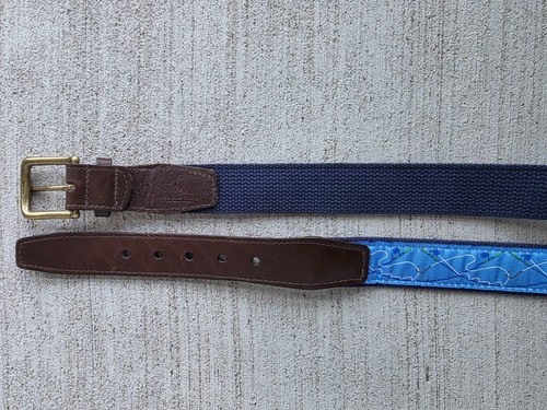 Pelican Coast Clothing Company Herren Gürtel - 42” - Leder & Canvas - Messingschnalle - Bild 6 von 8