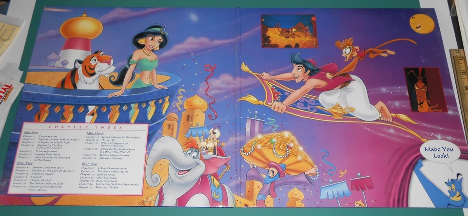 Disney Laserdisc Lot James Giant Peach Aladdin Toy Story Lion King Dumbo Kids - Imagem 4 de 4