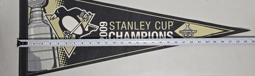 Pittsburgh Penguins 2009 Stanley Cup Champions Cloth Pennant, Wincraft Made USA - Picture 5 of 6