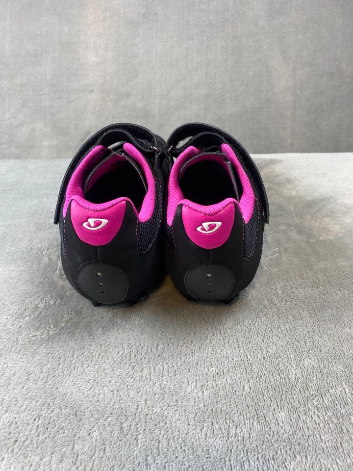 Giro Mujer Negro Rosa Zapatos de Ciclismo SPD Botín MTB Bicicleta Entrenador Talla 6 Foto 4 de 4