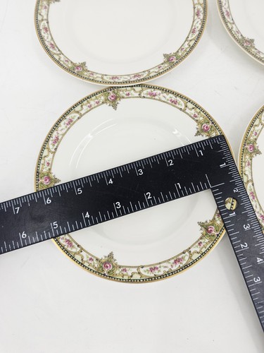Limoges Frankreich 4 Brot und Butter Teller Vignaud Muster Theodore Haviland Vintage - Bild 3 von 6