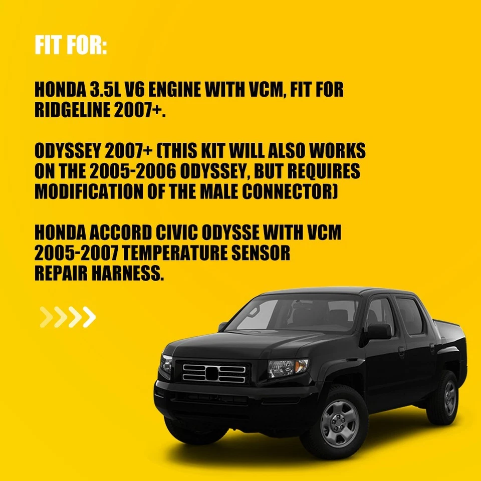 Para Honda Pilot Accord Ridgeline Odyssey 3.5L Acura Muzzler VCM Kit Enchufe EE. UU. Nuevo Foto 2 de 4