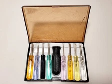 Vintage Small Mini Precision Screwdrivers Set of 8 Nice Set FREE SHIPPING