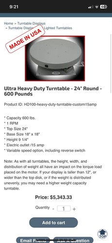 Motorized Display turntable 30” Diameter - Bild 2 von 10