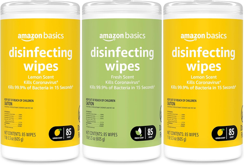 Wipes, Lemon & Fresh Scent, Sanitizes, Cleans & Deodorizes, 255 Ct (3 Pks of 85) - Picture 11 of 11