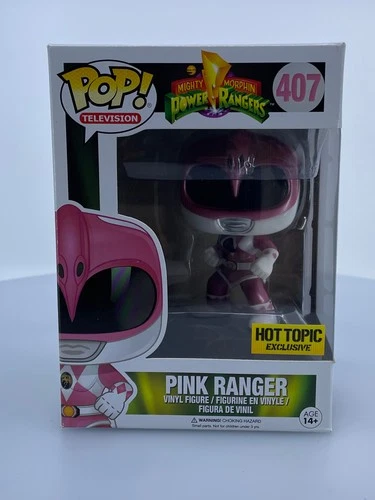 Funko POP! Pink Ranger Metallic #407 DAMAGED BOX SEE PICS