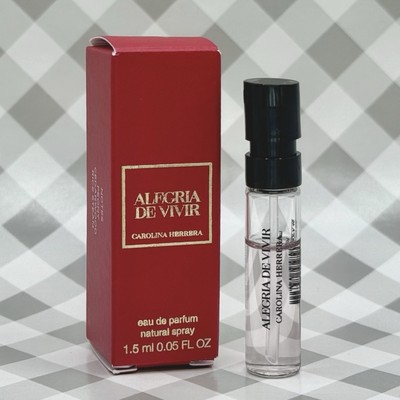 Carolina Herrera Alegria De Vivir EDP 0.05oz 1.5mL Sample   NEW IN BOX   