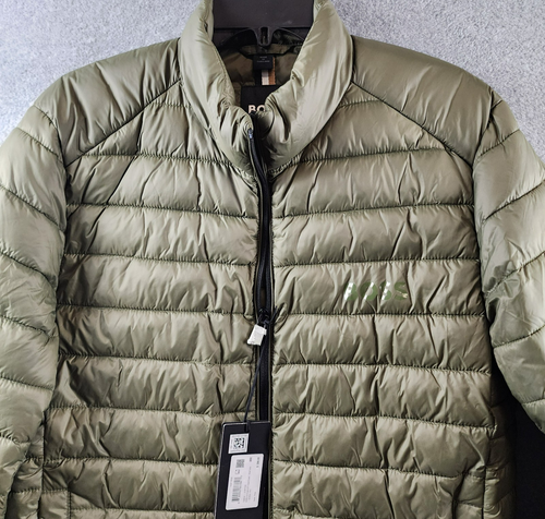 BOSS Calanos Lightweight Puffer Jacket Men's 38R Open Green Full Zip Closure - Picture 4 of 18