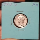 1943-S Mercury Dime Silver Uncirculated AU San Francisco Mint