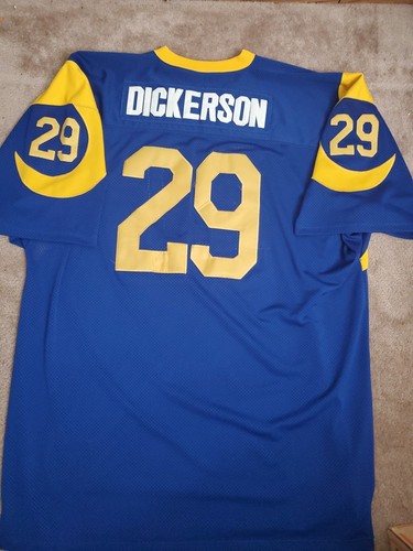 Los Angeles Rams Eric Dickerson blau Throwback Mitchell Ness Trikot Größe 60 4XL