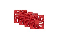 HYTE FA12 Red 4 Pack 120mm Case Fan 28dB 1500rpm FAN-HYTE-FA12-RR-4